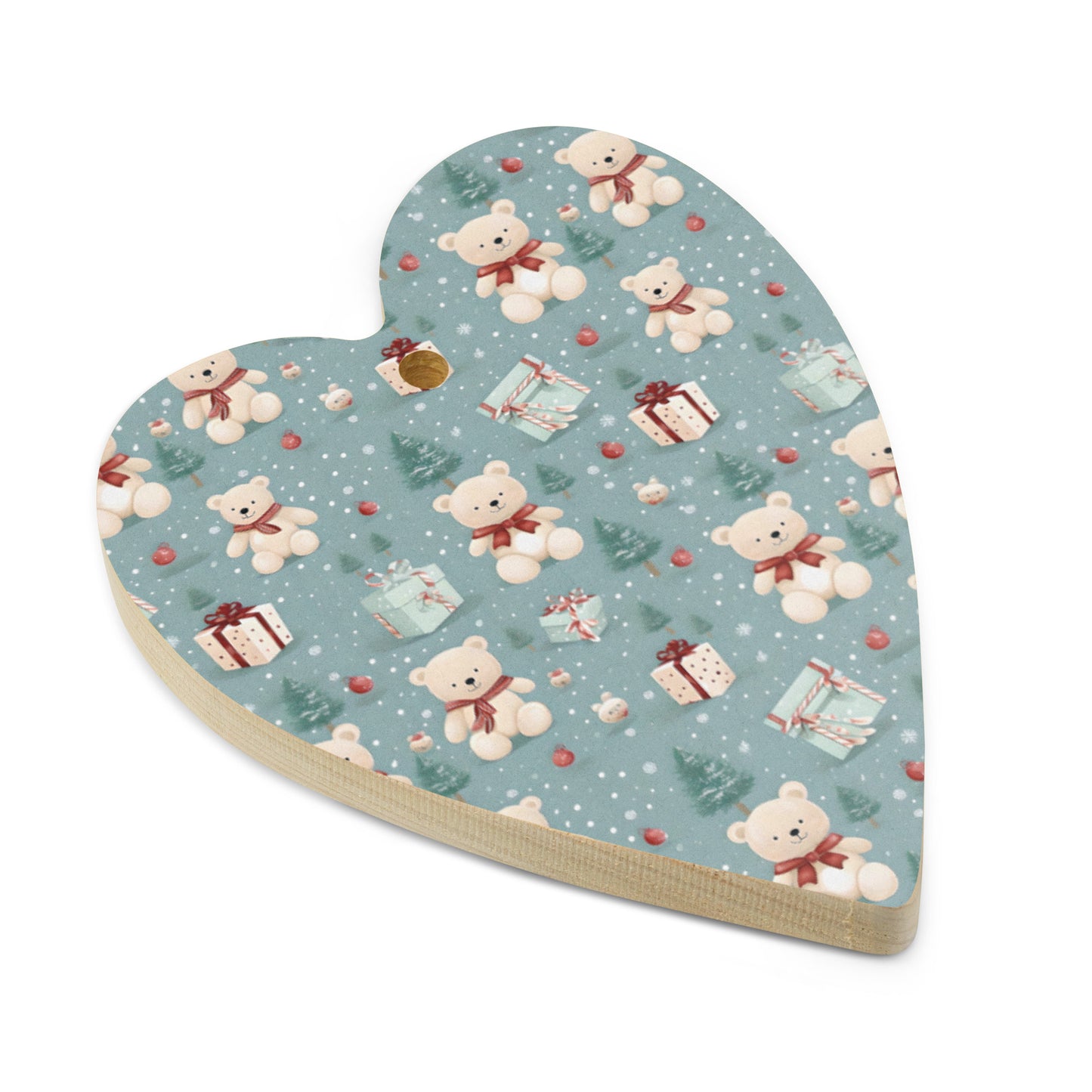 Teddy Bear Holiday Wooden Ornaments - Gift Tags - Magnets