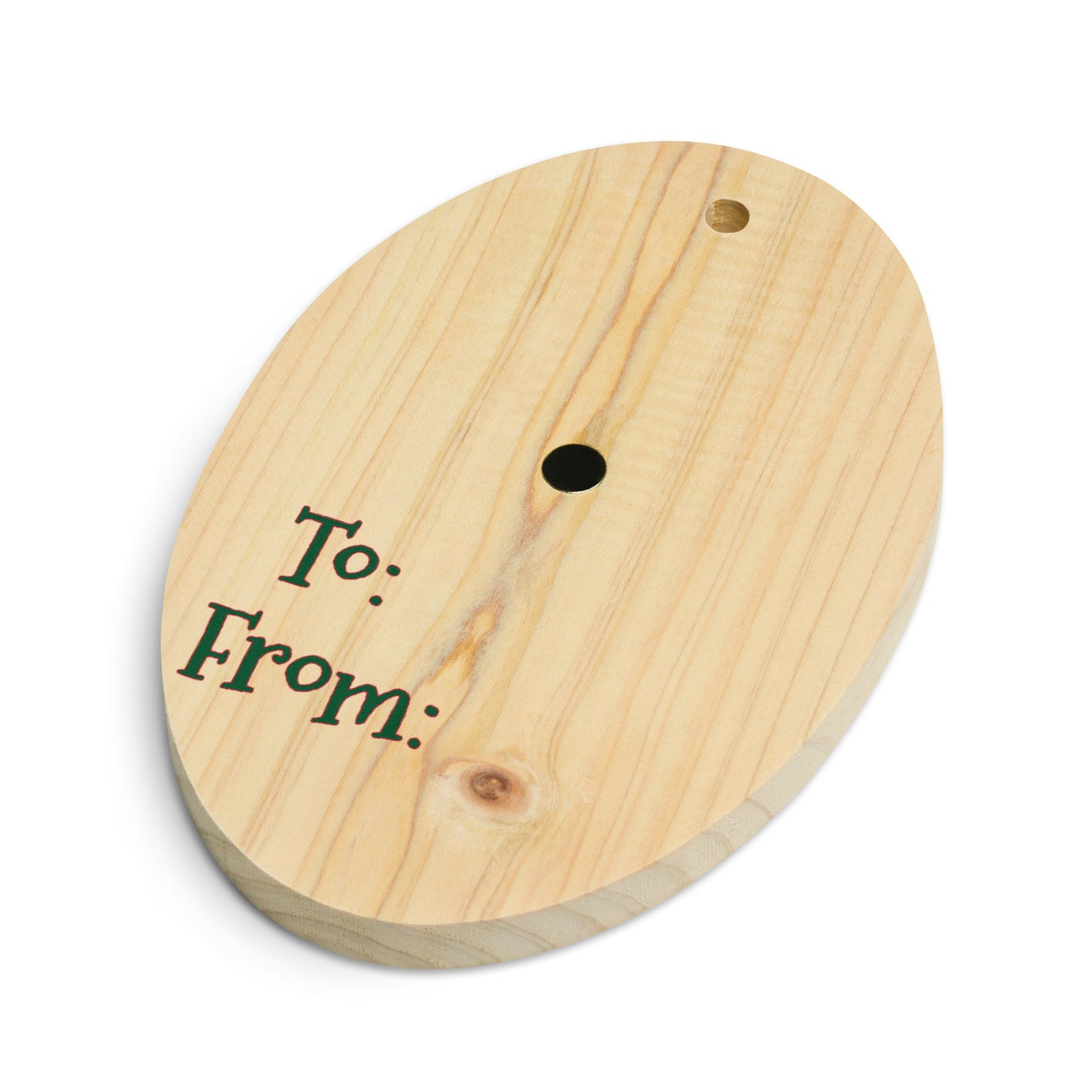 Retro Ornaments Pattern Oval Wooden Ornament - Gift Tag - Magnet