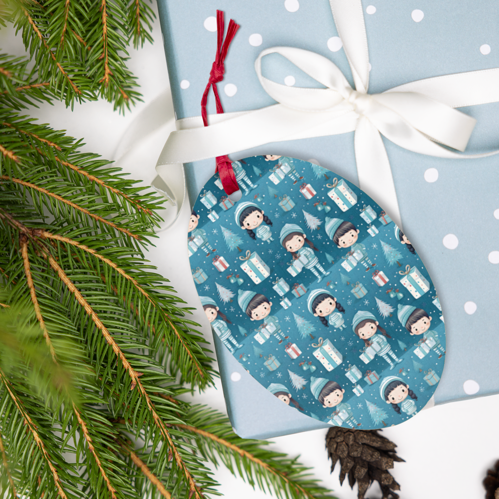Matching Pajamas Wooden Ornament - Magnet - Gift Tag