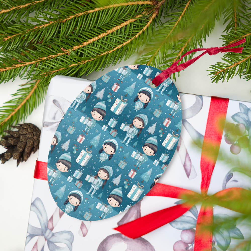 Matching Pajamas Wooden Ornament - Magnet - Gift Tag