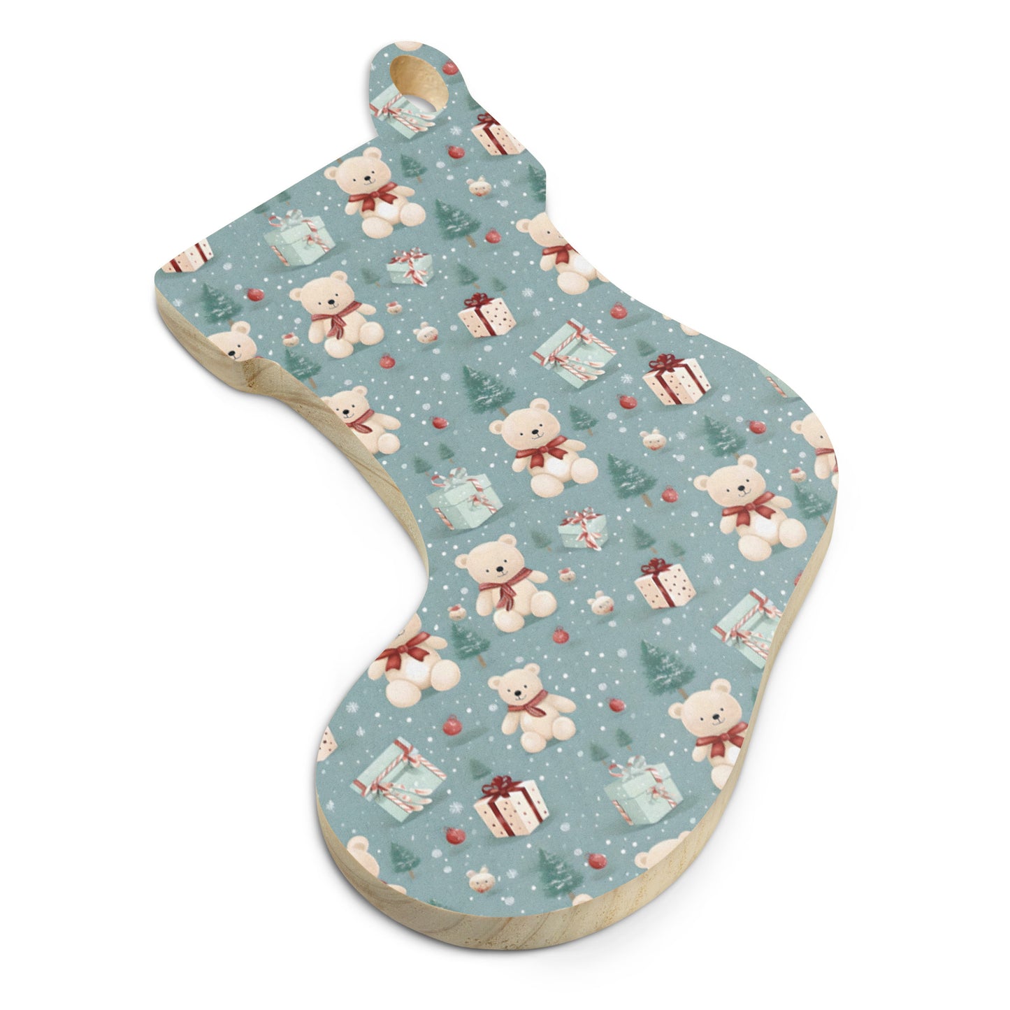 Teddy Bear Holiday Wooden Ornaments - Gift Tags - Magnets