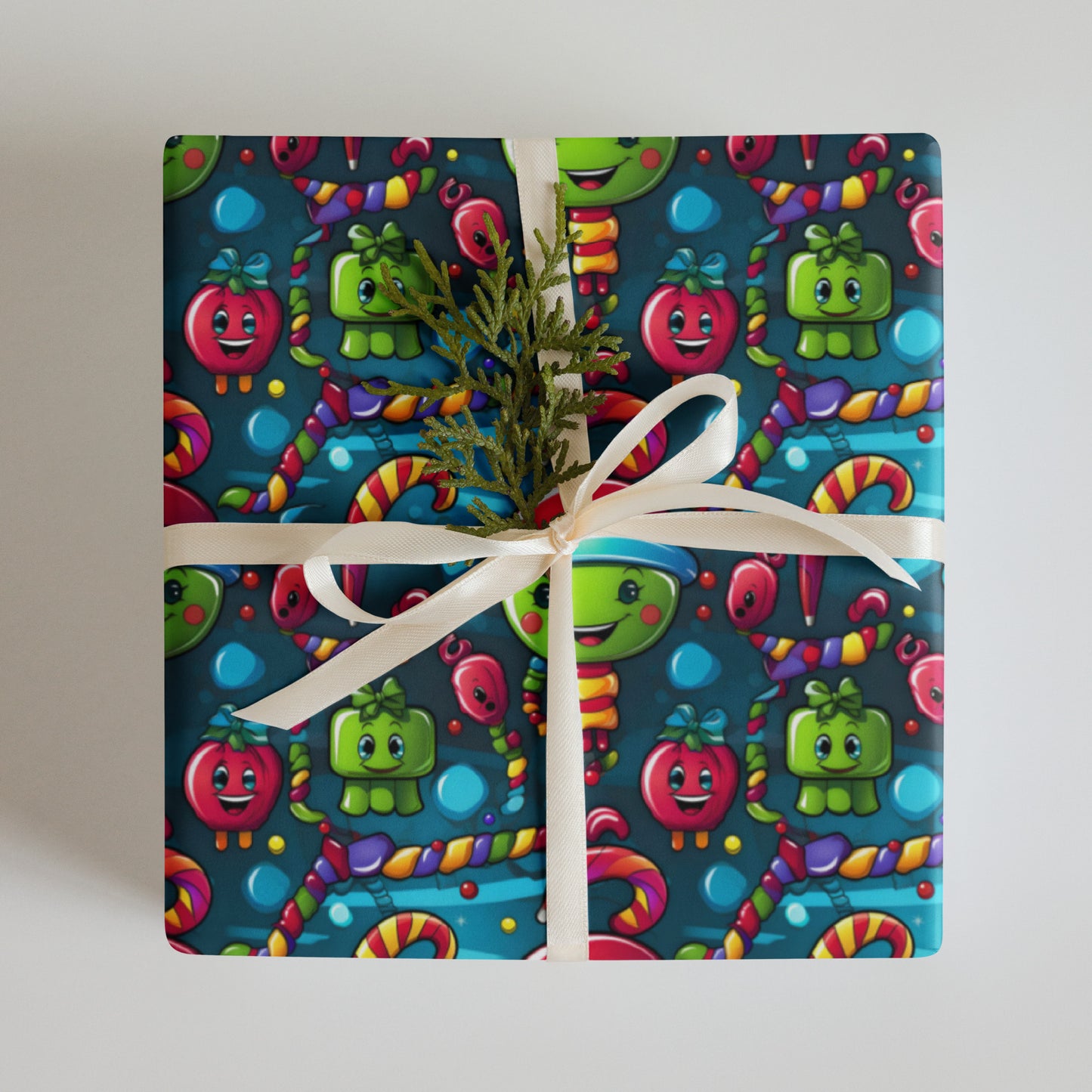 Stocking Stuffers Toys and Treats Wrapping Paper Sheets