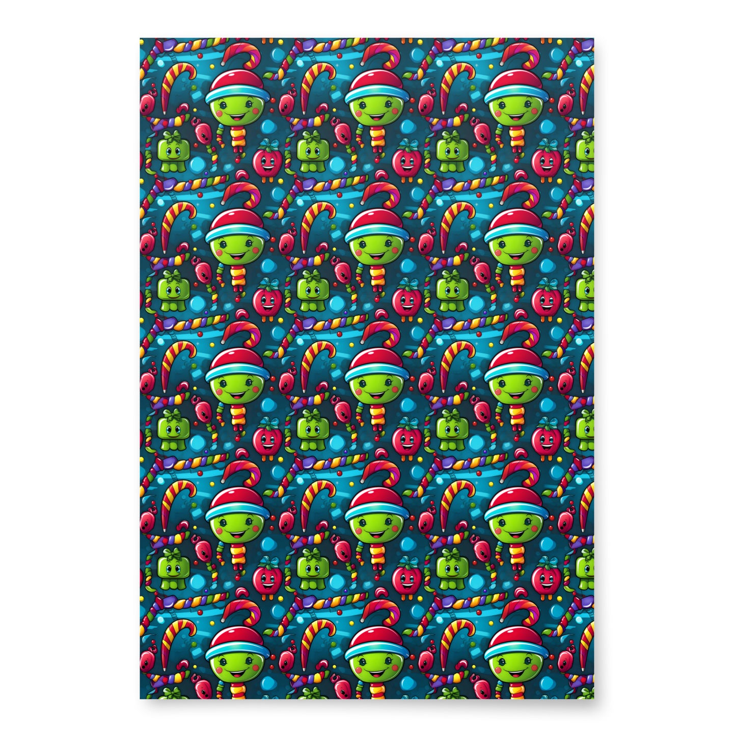 Stocking Stuffers Toys and Treats Wrapping Paper Sheets