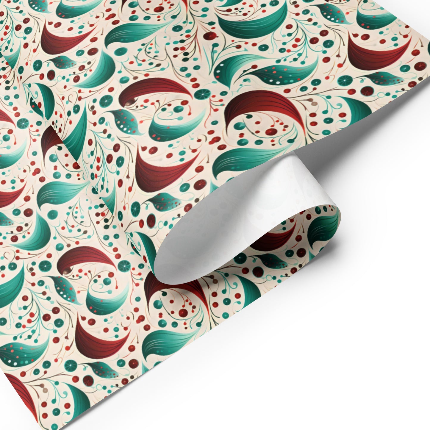 Winter Whimsy Hats - Stockings - Leaves Wrapping Paper Sheets