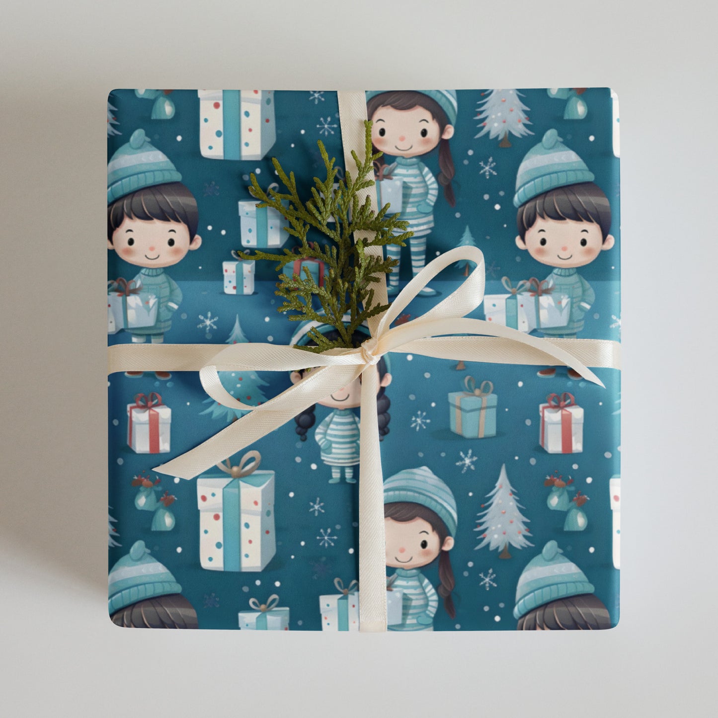 Matching Pajamas Wrapping Paper Sheets