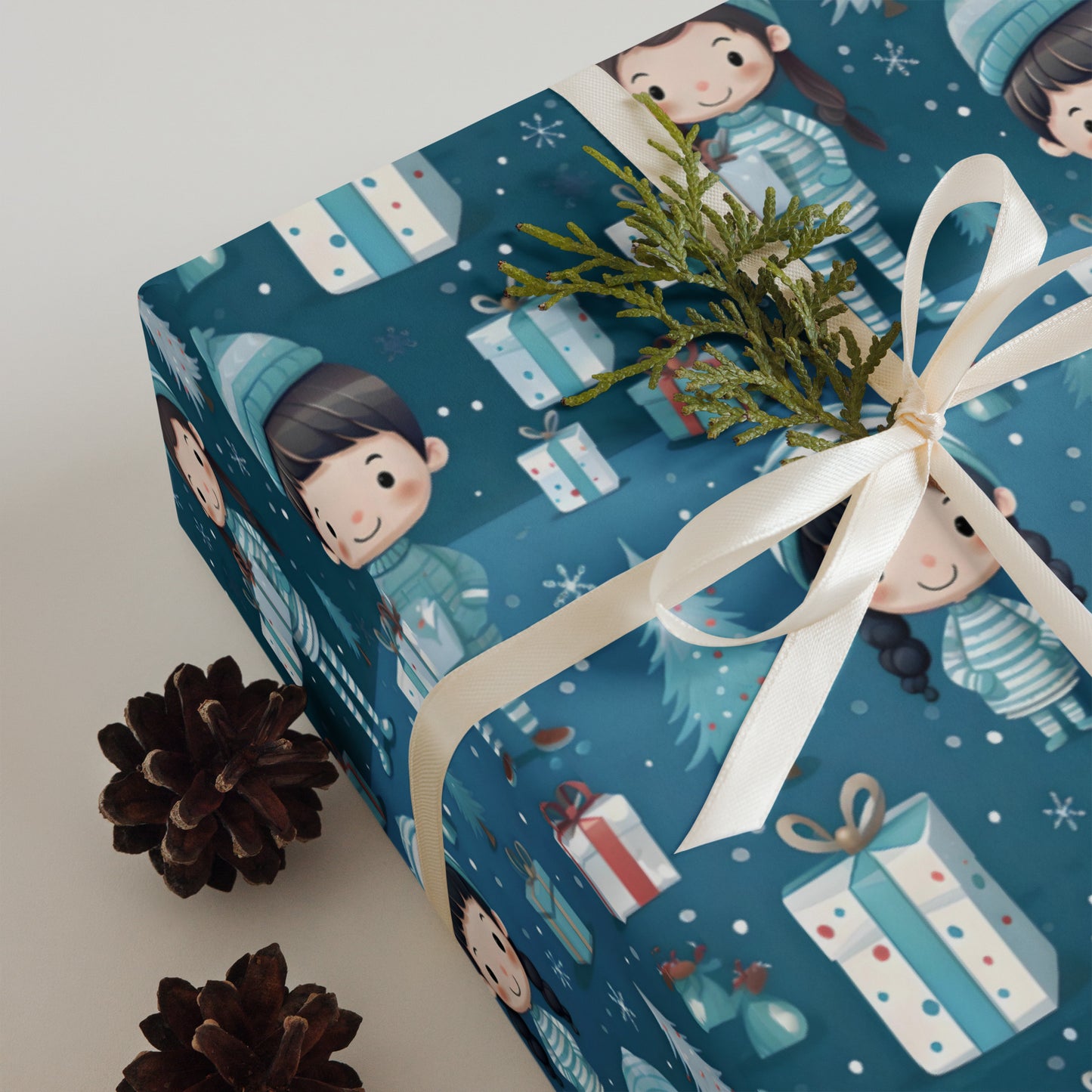 Matching Pajamas Wrapping Paper Sheets