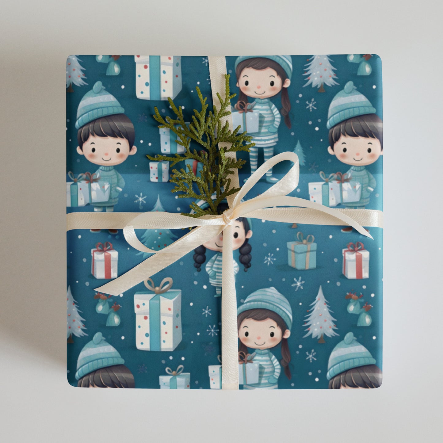 Matching Pajamas Wrapping Paper Sheets