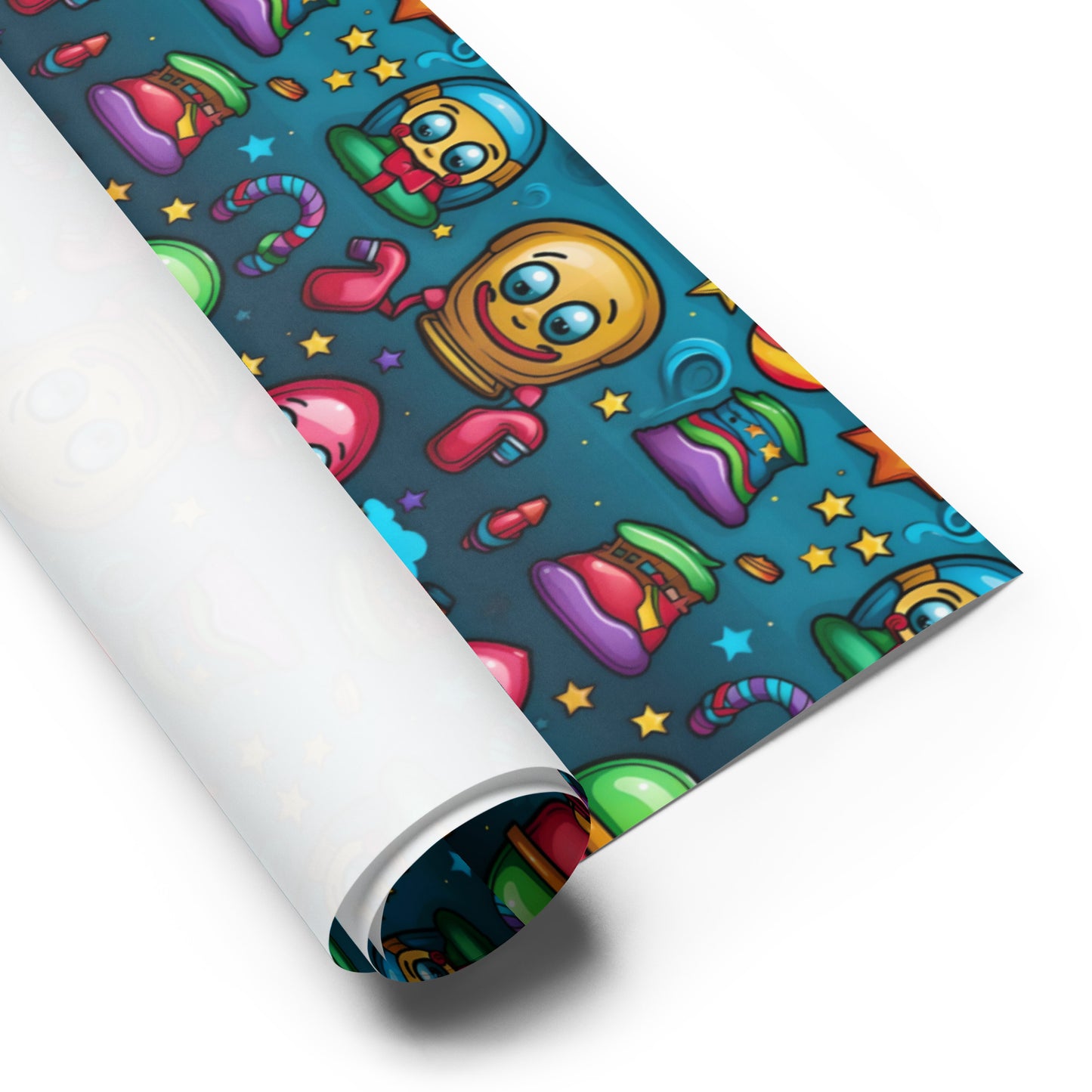 Stocking Stuffers Toys and Treats Wrapping Paper Sheets