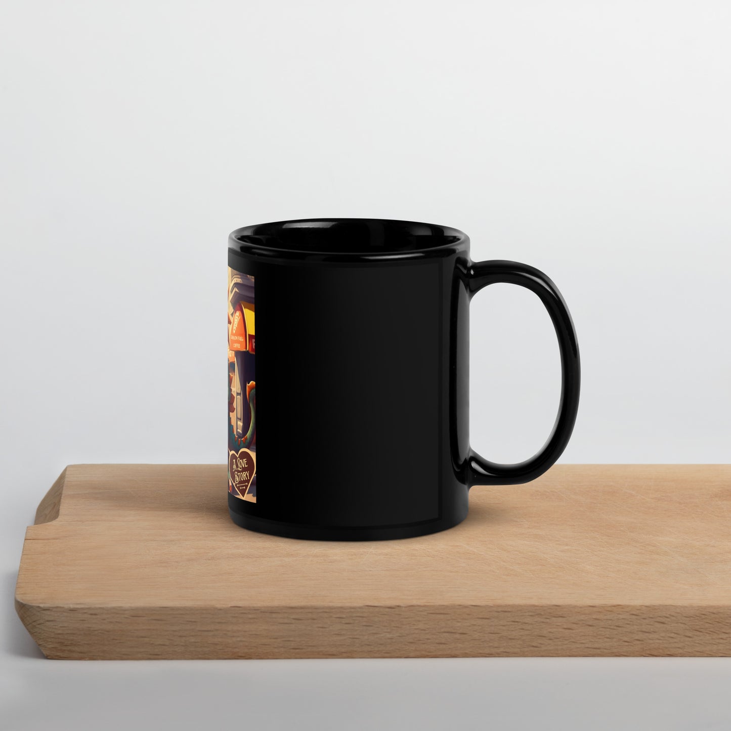 Dragon and Coffee: A Love Story Coffee Mug - B.Niki Designs