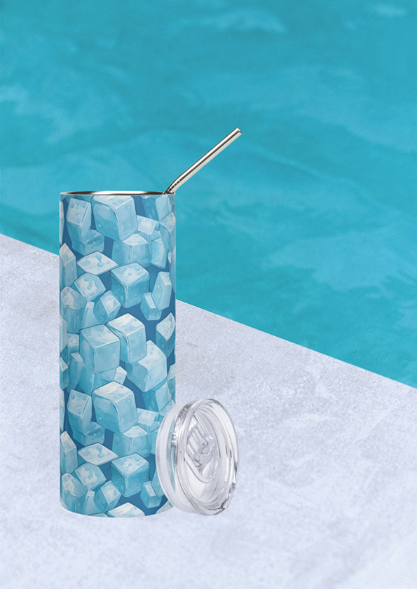 Ice Cubes Stainless Steel Tumbler