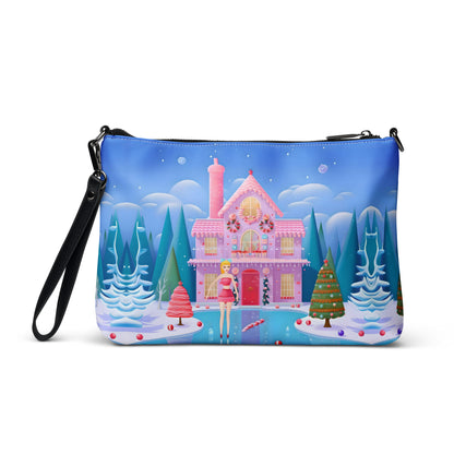 Stephanie's Pink Christmas Crossbody Bag