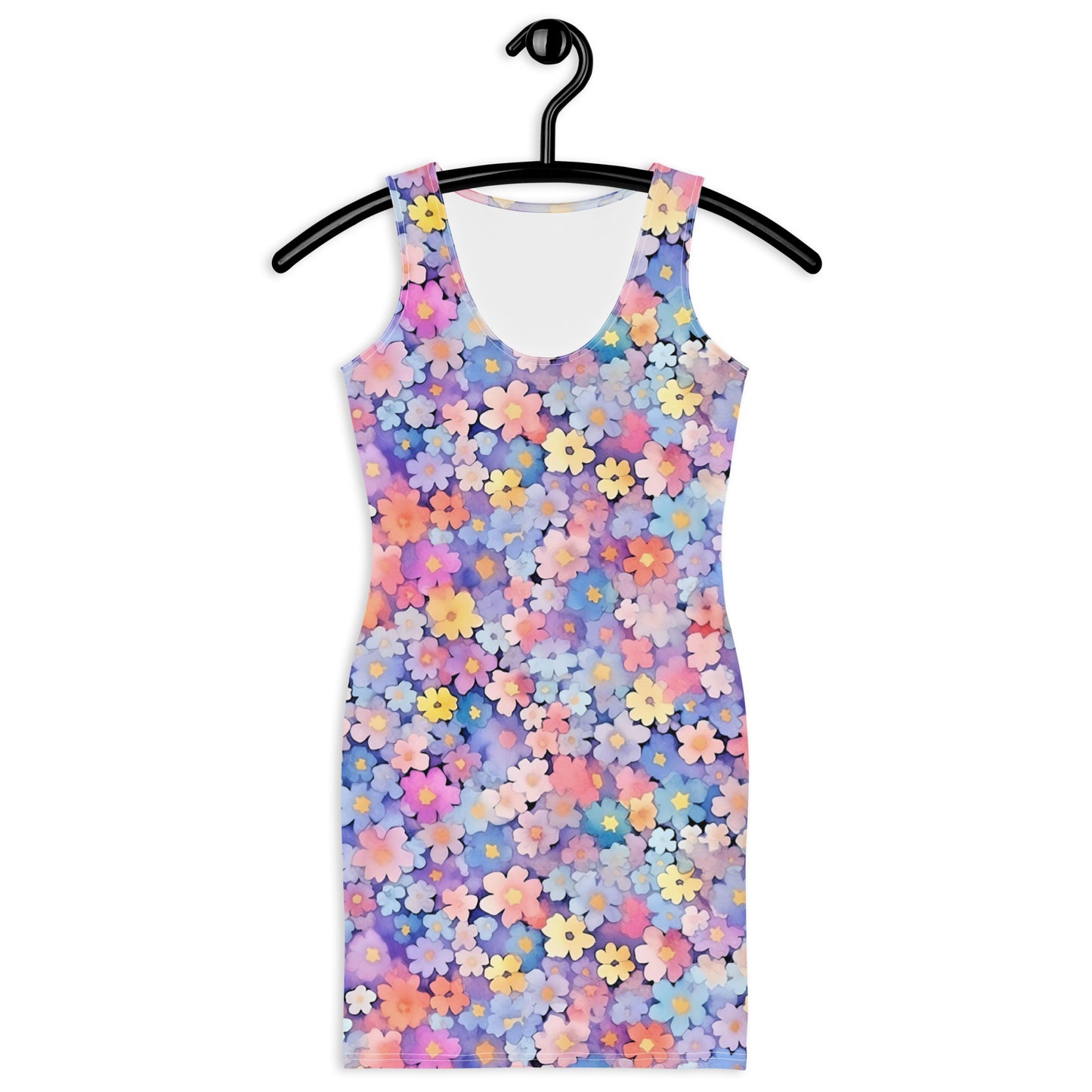 Pastel Watercolor Daisies Dress