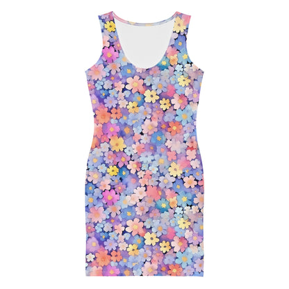 Pastel Watercolor Daisies Dress