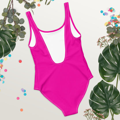 Hot Pink One-Piece Swimsuit