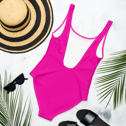 Hot Pink One-Piece Swimsuit