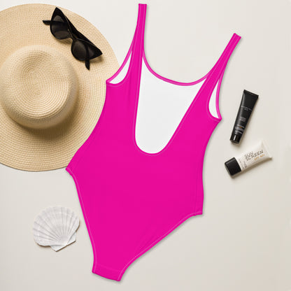 Hot Pink One-Piece Swimsuit