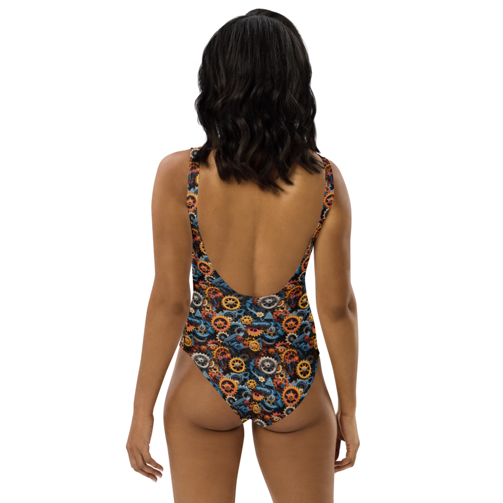Mechanical Fusion One-Piece Swimsuit