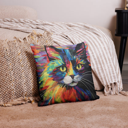 Popsie - Cat Portrait Pillow