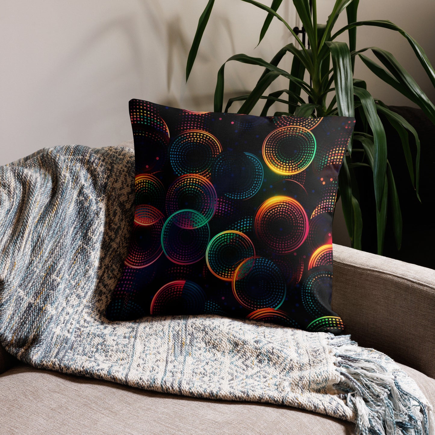 Circles of Light Pillows