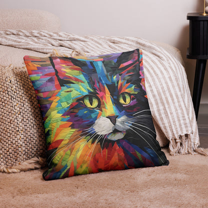 Popsie - Cat Portrait Pillow