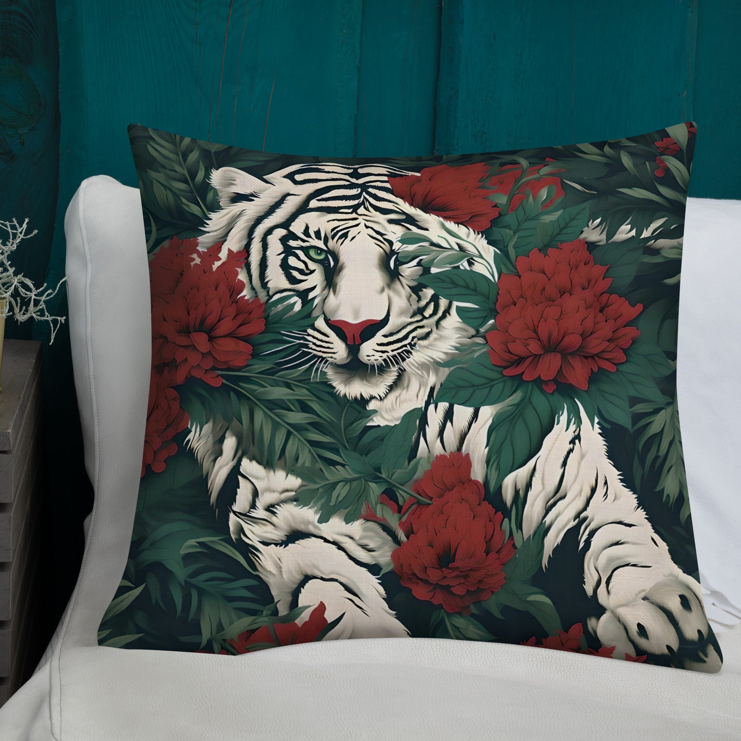White Tiger Premium Pillow