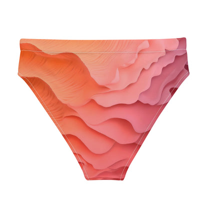 Sunset Ripple High-Waisted Bikini Bottom