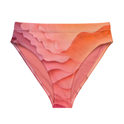 Sunset Ripple High-Waisted Bikini Bottom
