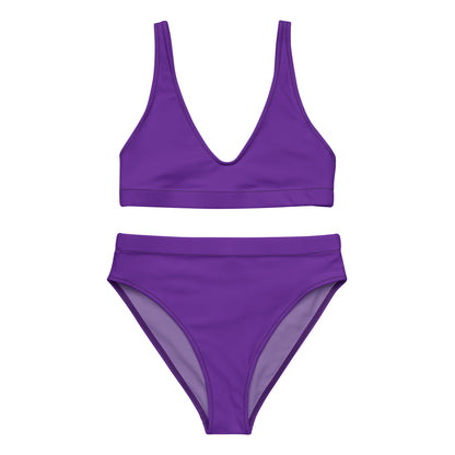 Hot Purple High-Waisted Bikini