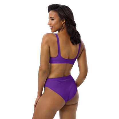 Hot Purple High-Waisted Bikini