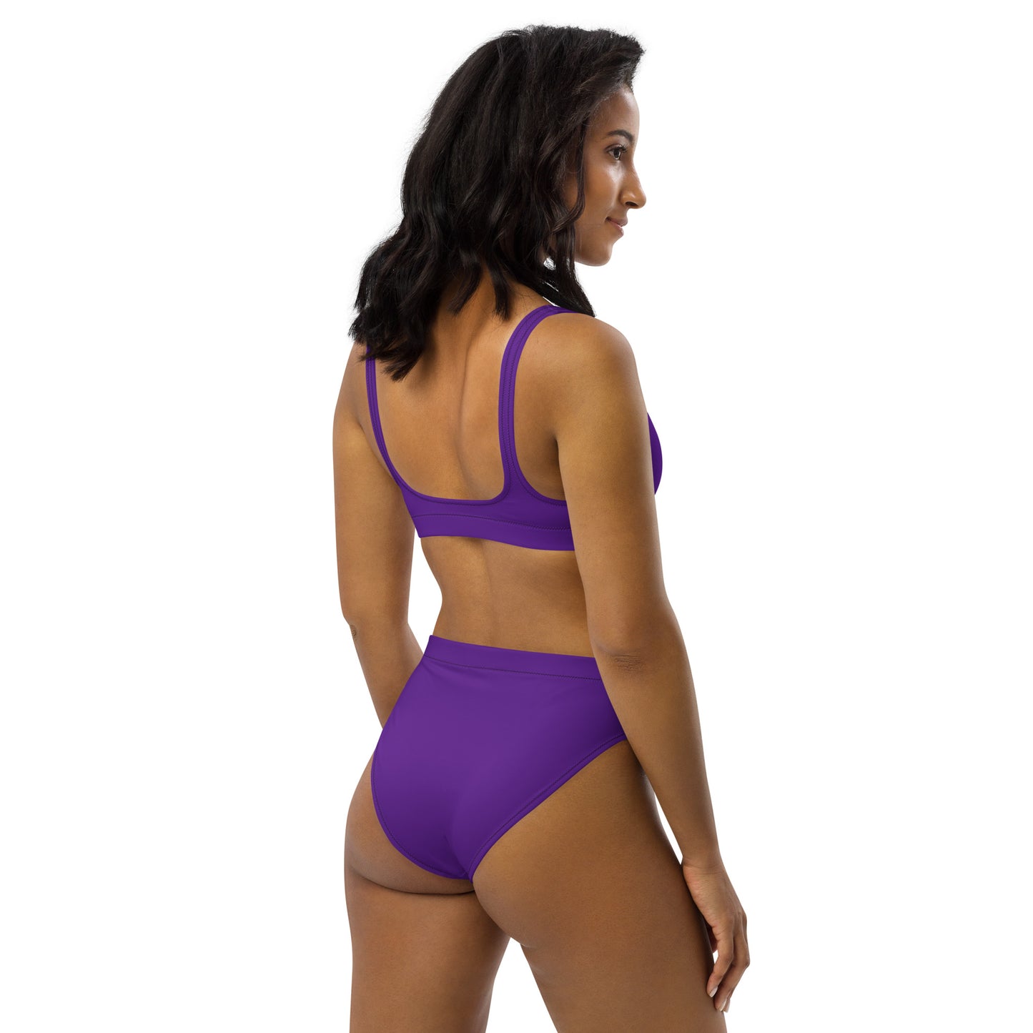 Hot Purple High-Waisted Bikini