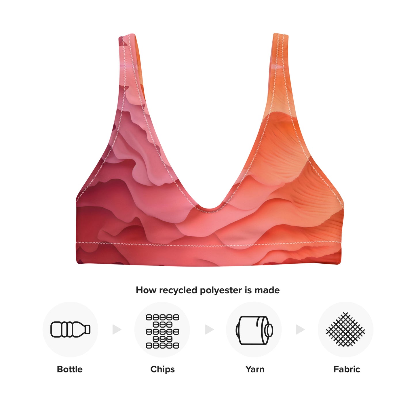 Sunset Ripple Bikini Top