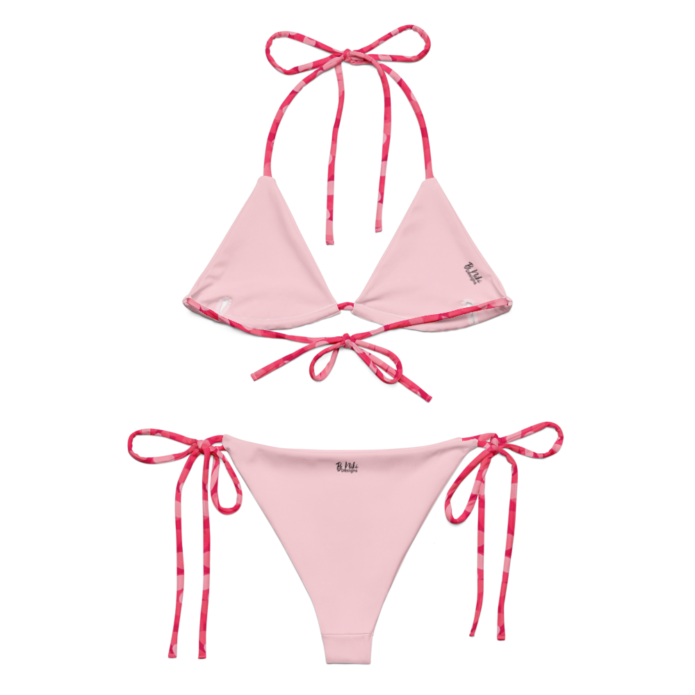 Pink Petals String Bikini