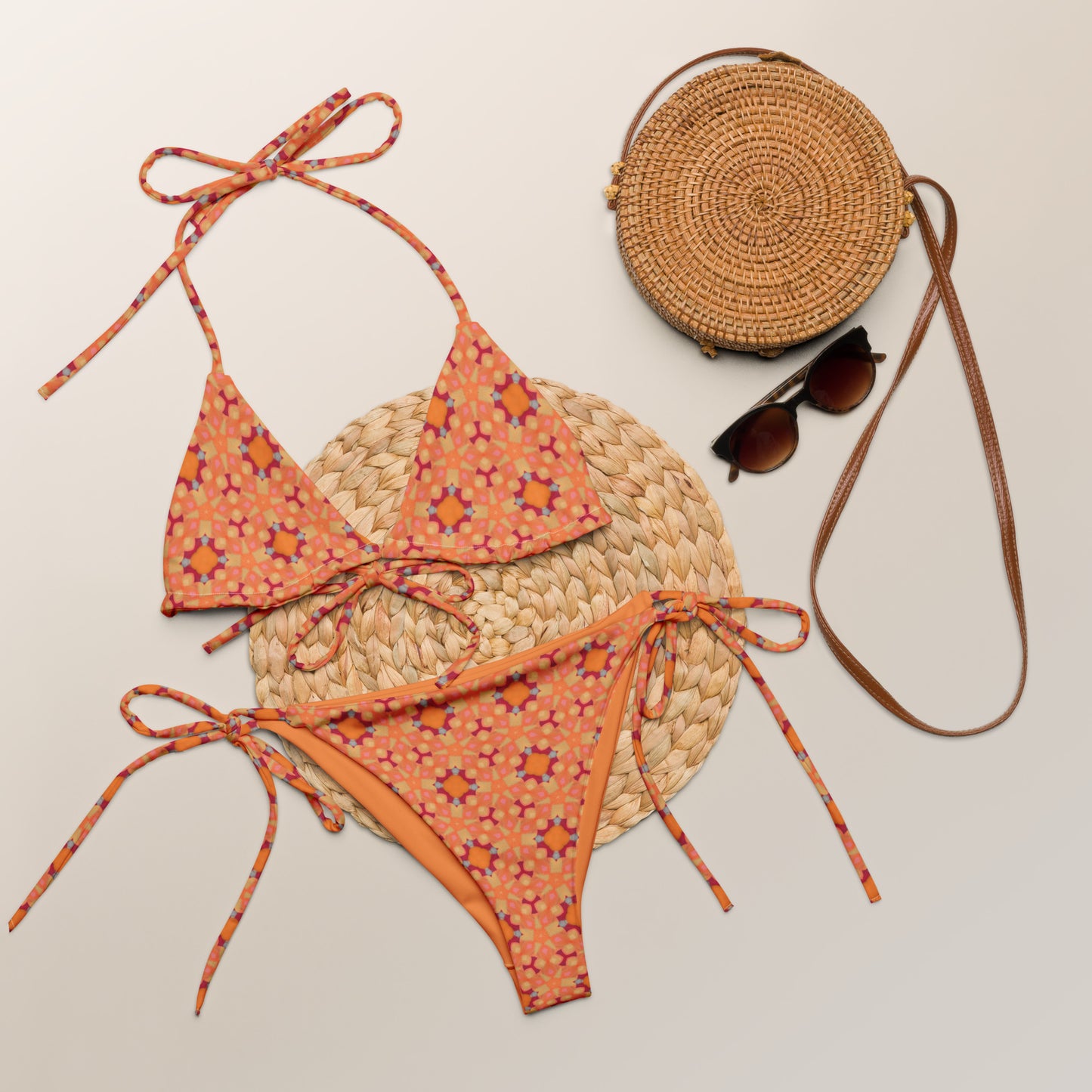 Radiant Sunset String Bikini