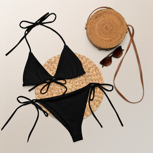 Basic Black String Bikini