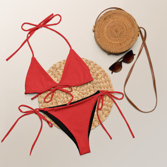 Hot Red String Bikini