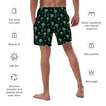 Galactic Encounter Men's Swim Trunks