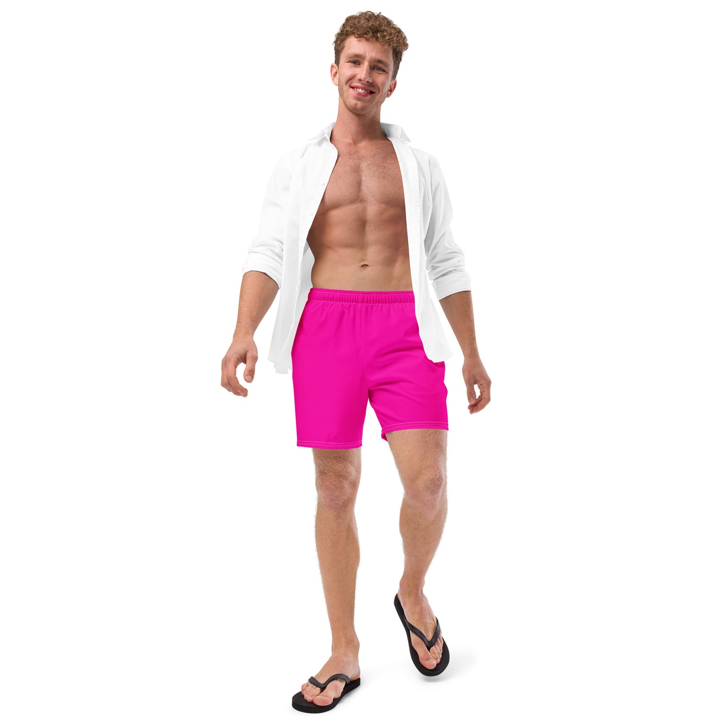 Hot Pink Men's Swim Trunks