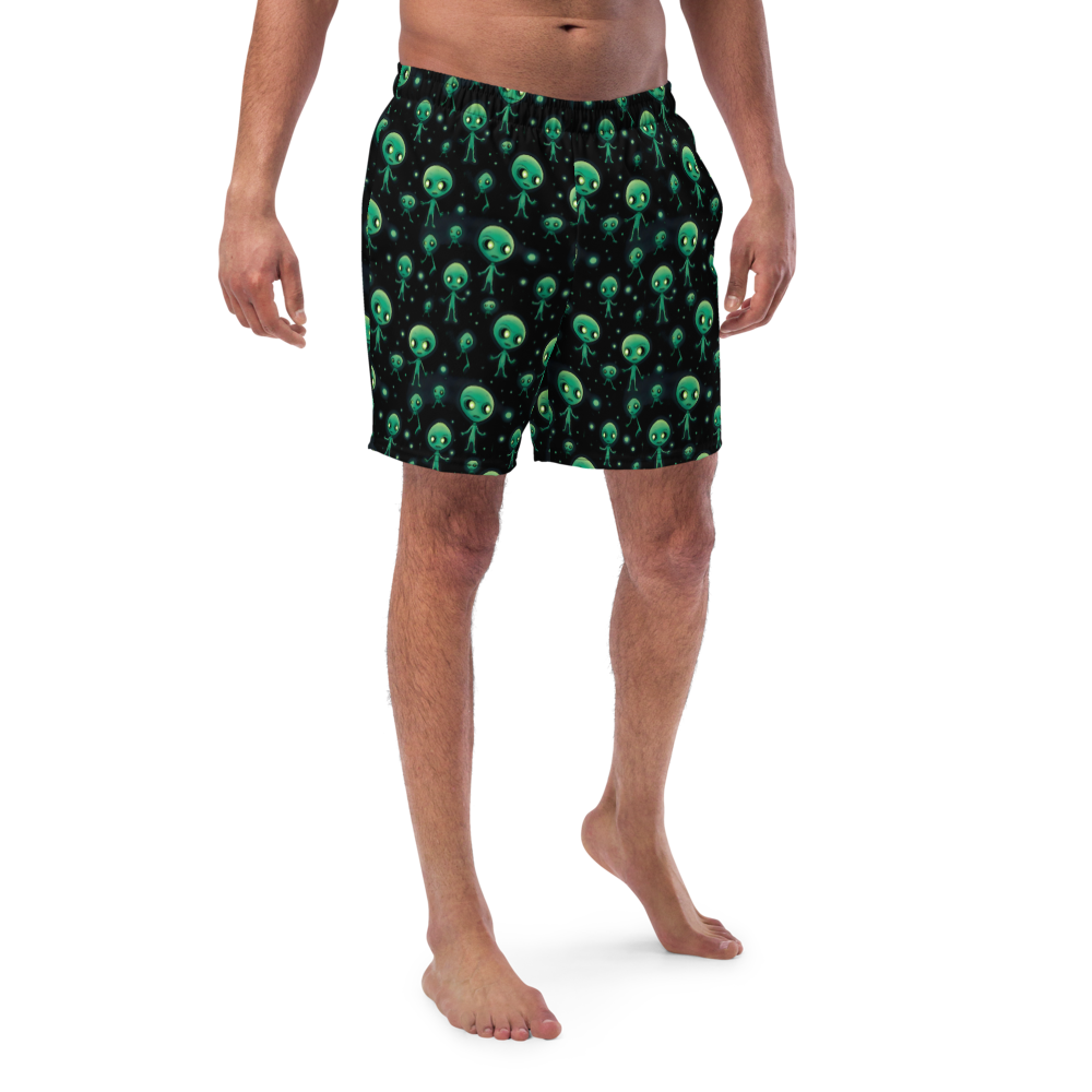 Galactic Encounter Men's Swim Trunks