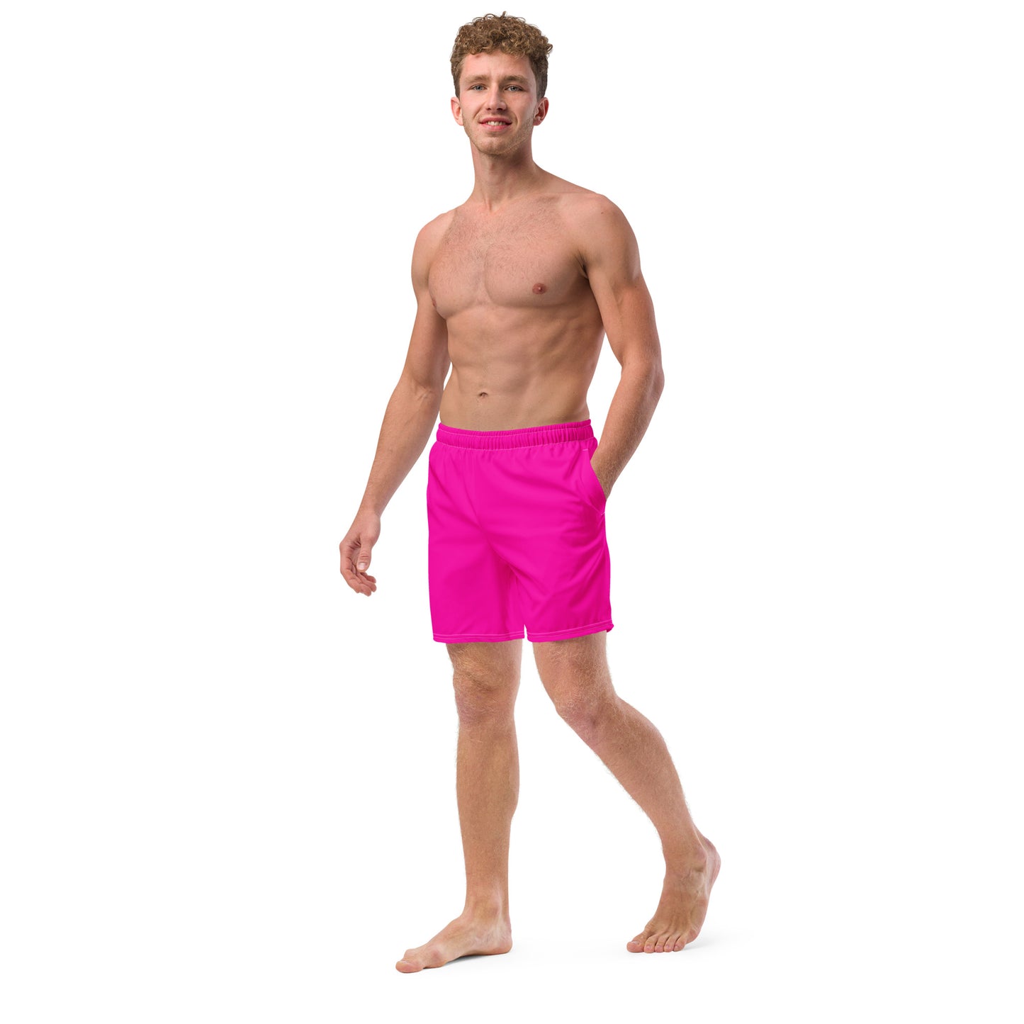 Hot Pink Men's Swim Trunks