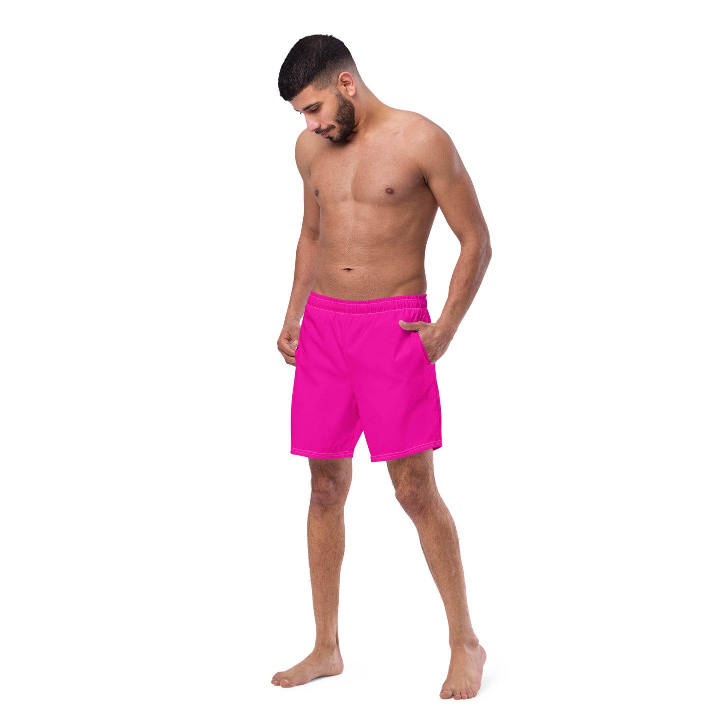 Hot Pink Men's Swim Trunks