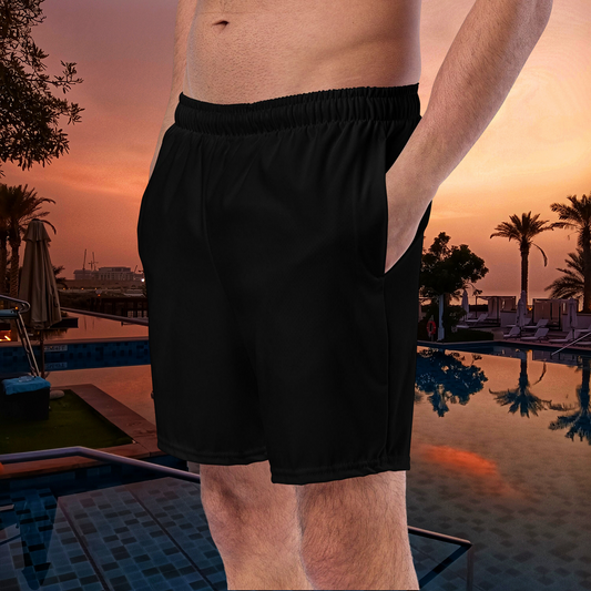 Basic Black Men's Swim Trunks