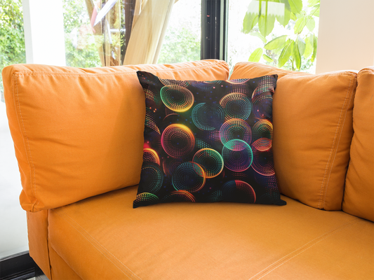 Circles of Light Pillows