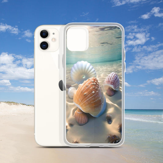 Seashells Under Water Clear Case for iPhone®