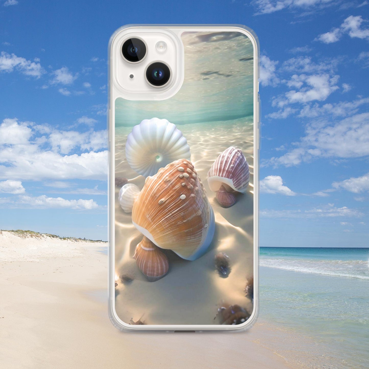 Seashells Under Water Clear Case for iPhone®