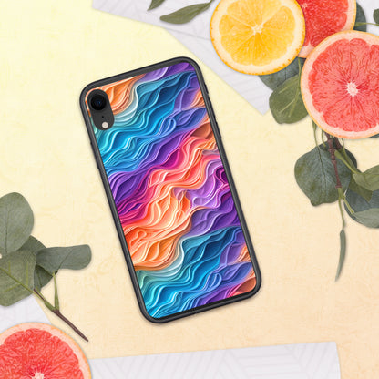 Rainbow Waves Clear Case for iPhone®