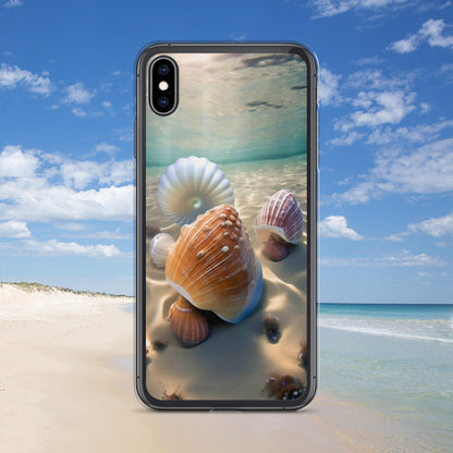 Seashells Under Water Clear Case for iPhone®