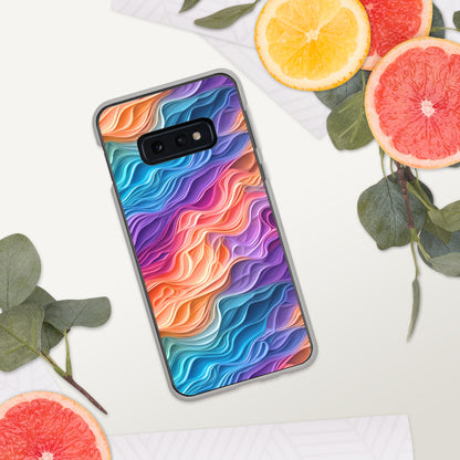 Rainbow Waves Clear Case for Samsung®