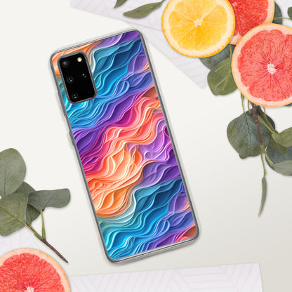 Rainbow Waves Clear Case for Samsung®