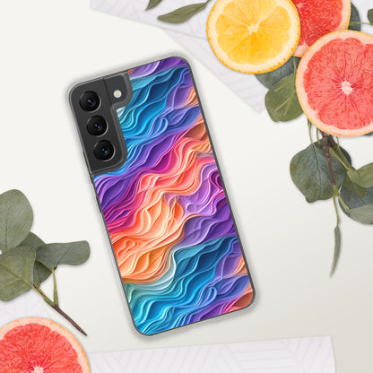 Rainbow Waves Clear Case for Samsung®