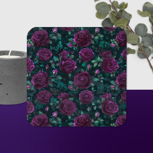 Purple Roses Coaster